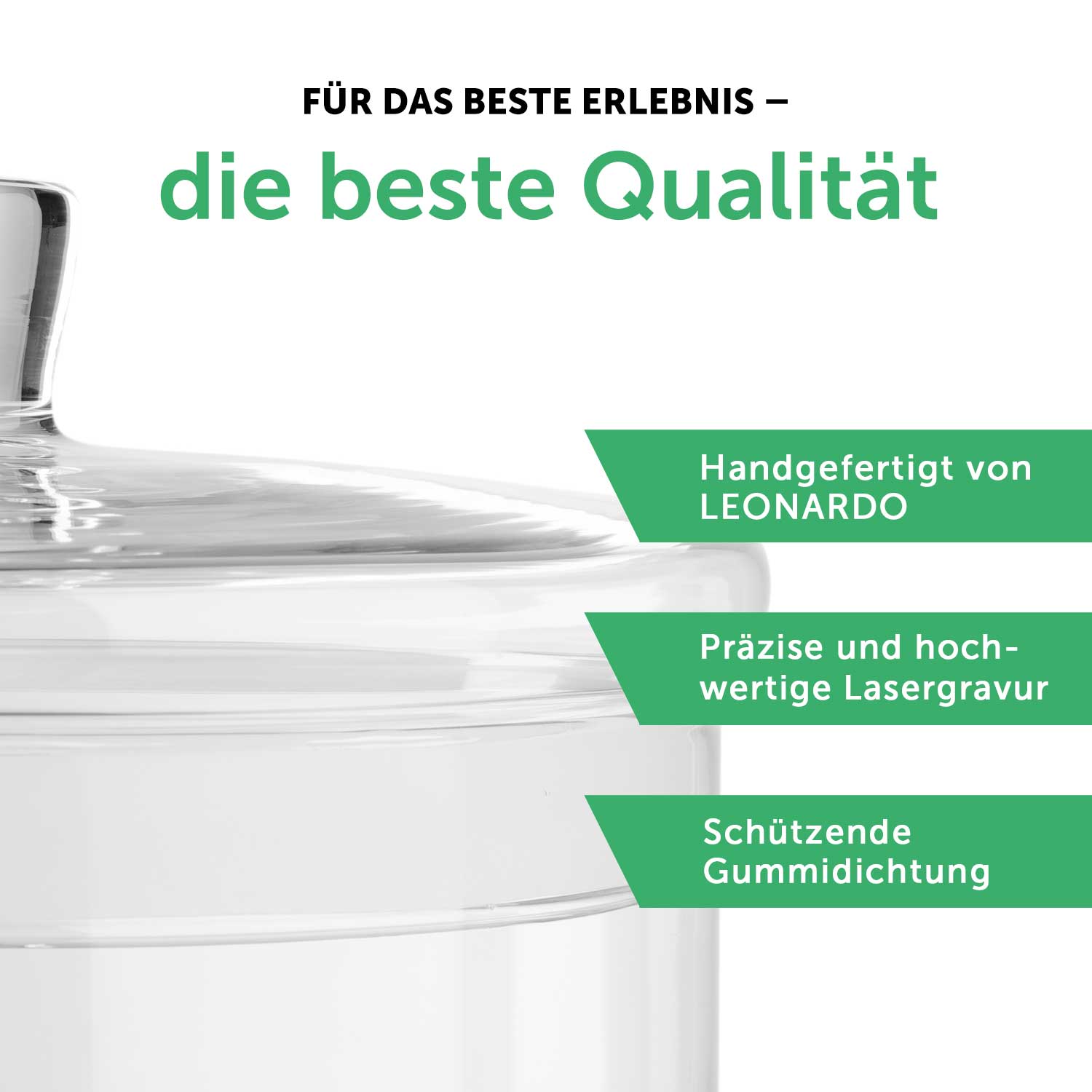Leonardo Keksglas mit Gravur "Bester Papa der Welt V2"