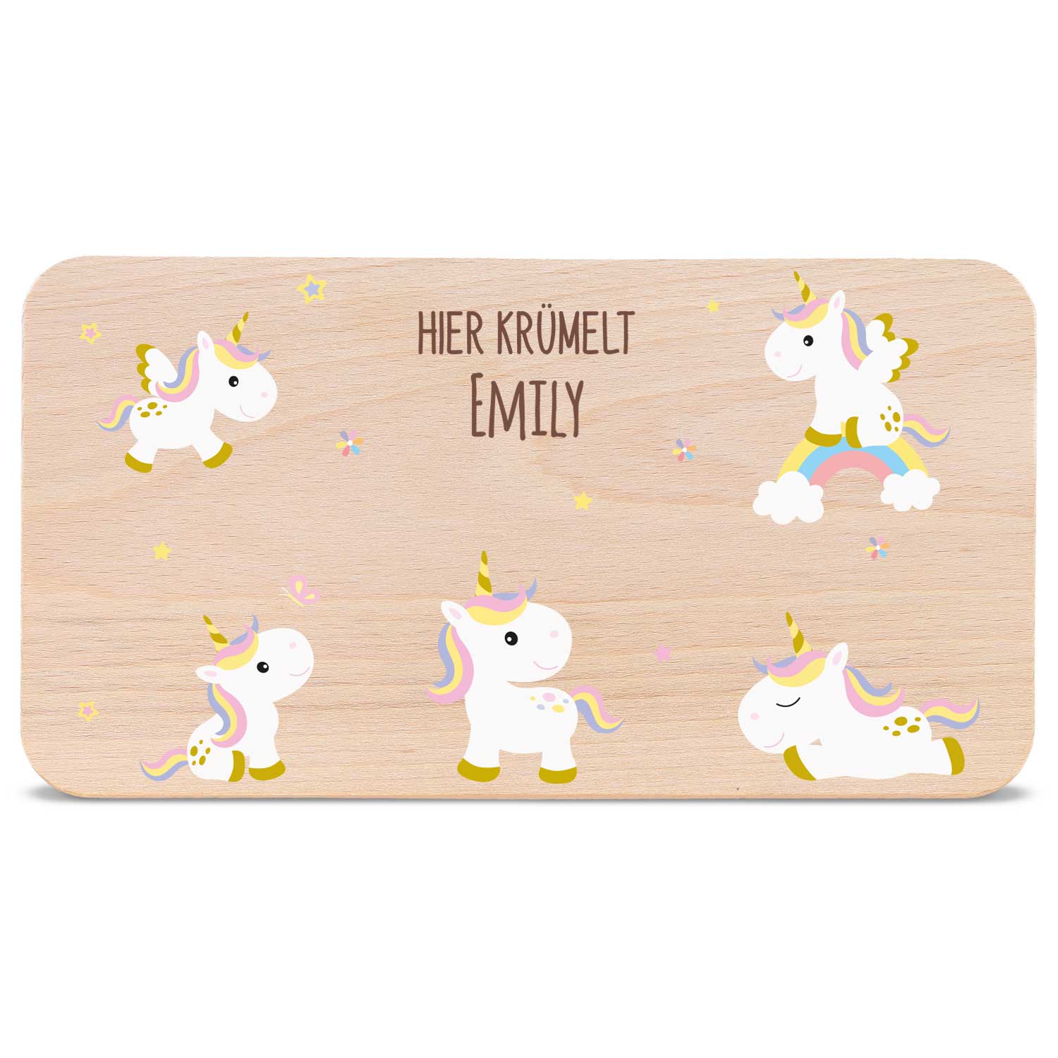 Frühstücksbrettchen mit Druckmotiv & Namen