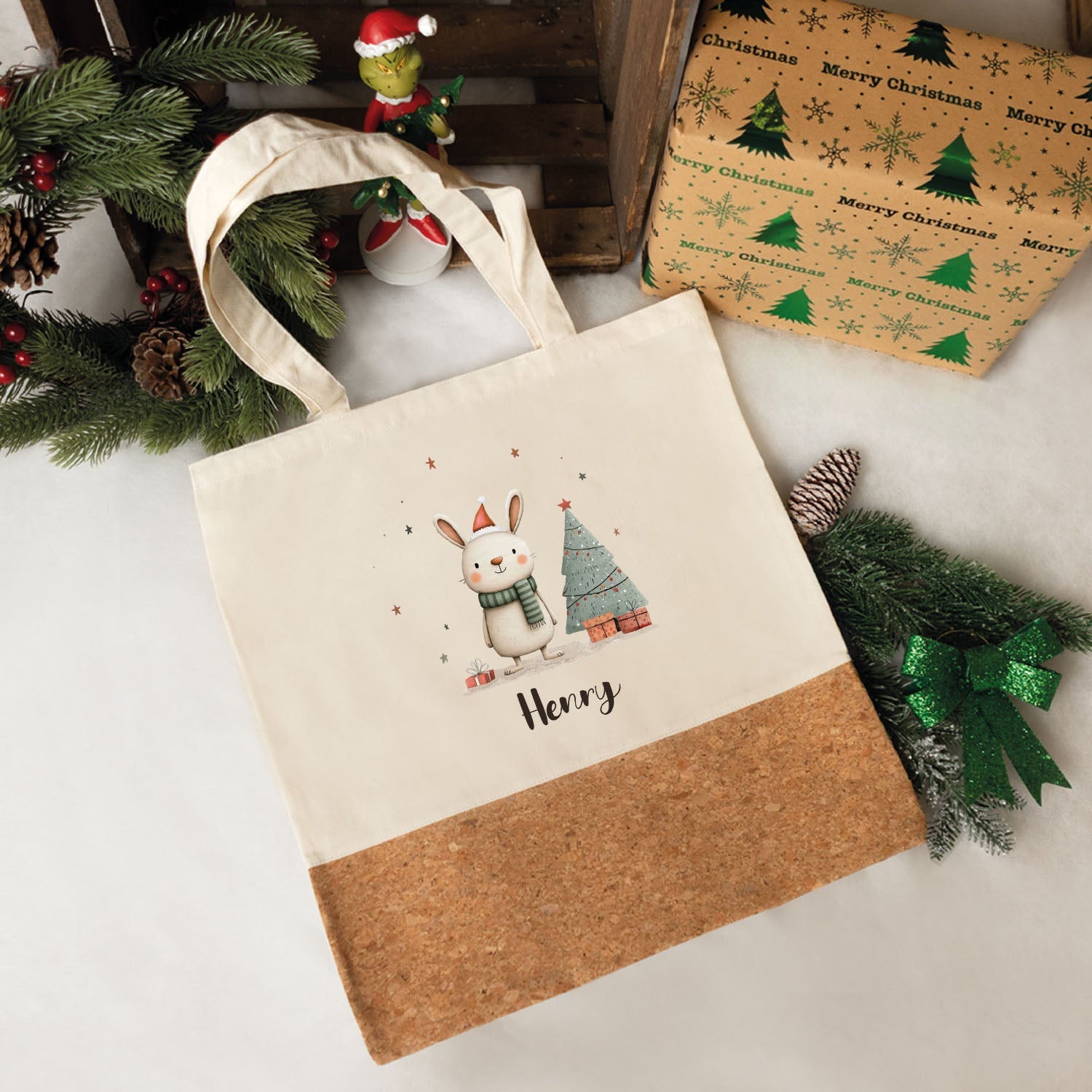 Einkaufstasche Kork - Geschenktiere