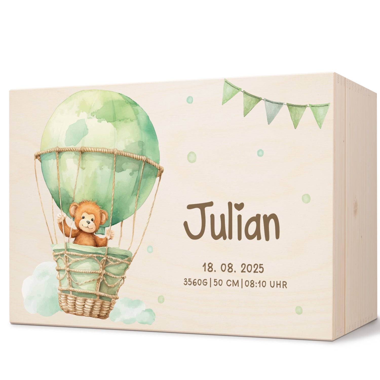 Erinnerungskiste für Kinder mit UV-Druck - Ballon