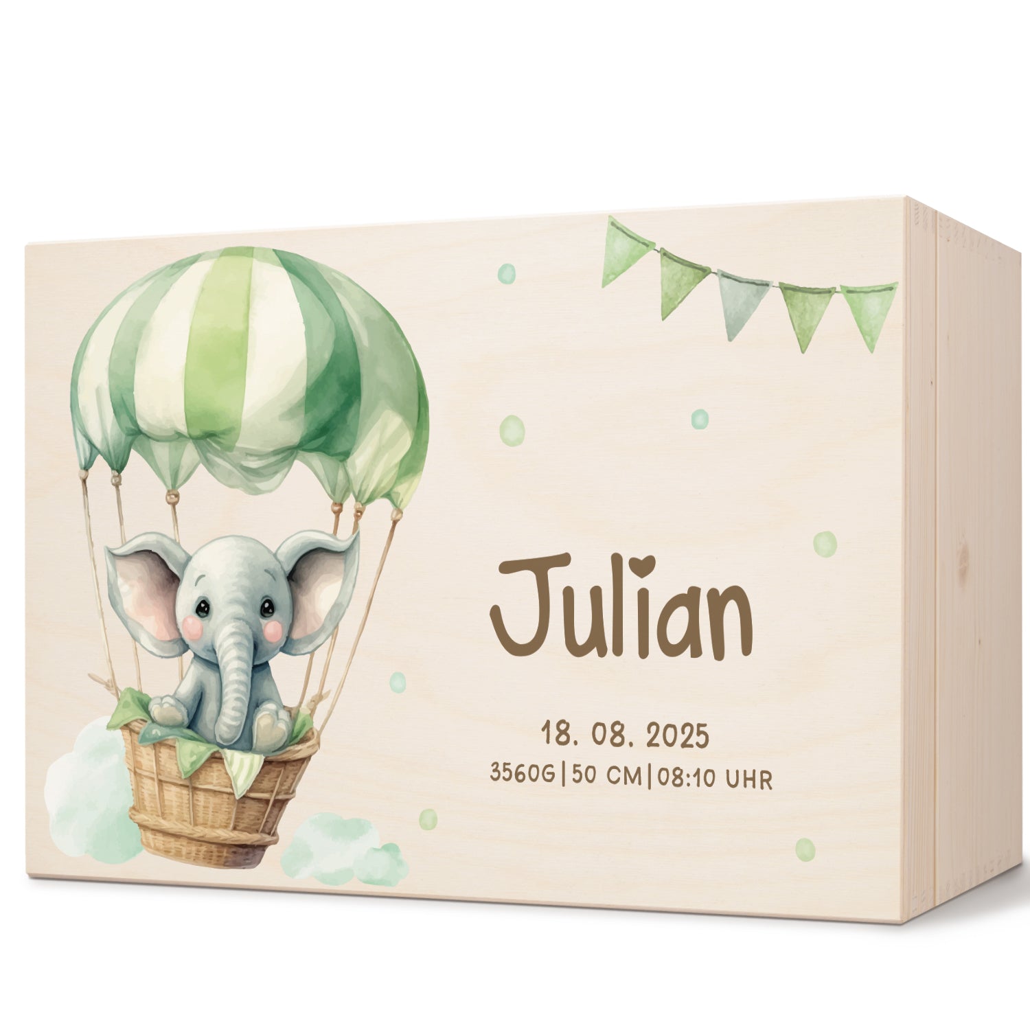 Erinnerungskiste für Kinder mit UV-Druck - Ballon