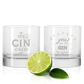 2er Set Montana GIN-Gläser "Its GIN O-Clock" & "You are the GIN to my love"