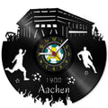Fussball Wanduhr aus Vinyl Vereinsliebe Aachen