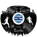 Fussball Wanduhr aus Vinyl Vereinsliebe Berlin