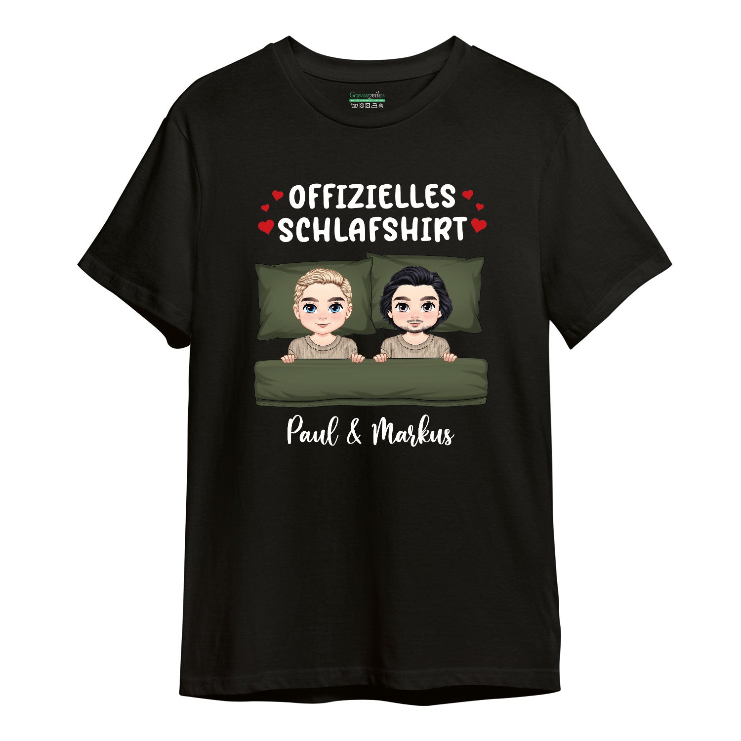 Personalisiertes Oversized T-Shirt - Offizielles Schlafshirt