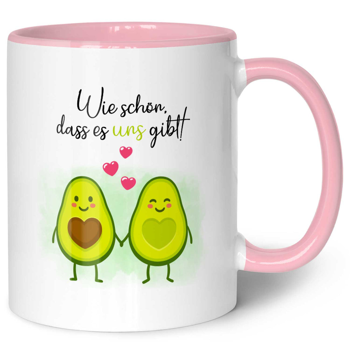 Bedruckte Tasse mit Spruch - Avocado Love