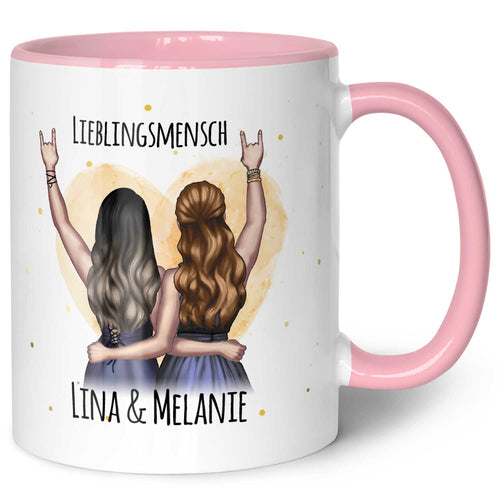 Bedruckte Tasse mit Konfiguration - Beste Freundin
