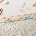 Lineal zur Einschulung im Wellen Design für Kinder aus Holz