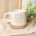 Gravierte Steingut Tasse - Papa hat immer Recht