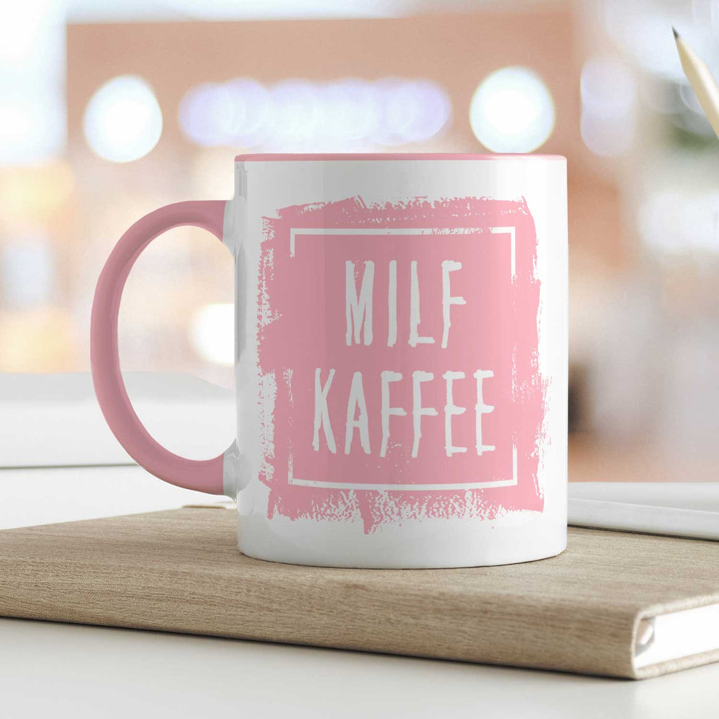 Bedruckte Tasse mit Spruch - "Milfkaffee"