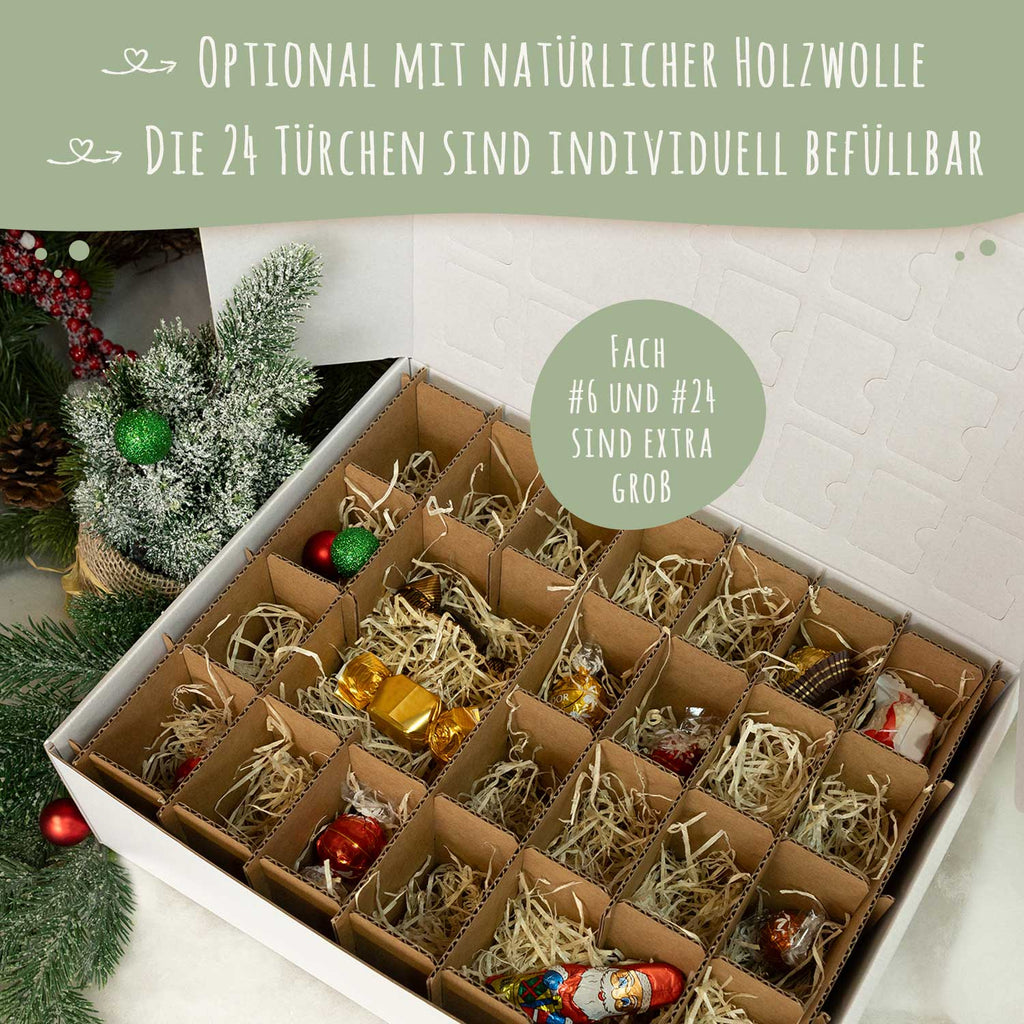 Personalisierter DIY Adventskalender mit Catmas Design zum selbst Befüllen