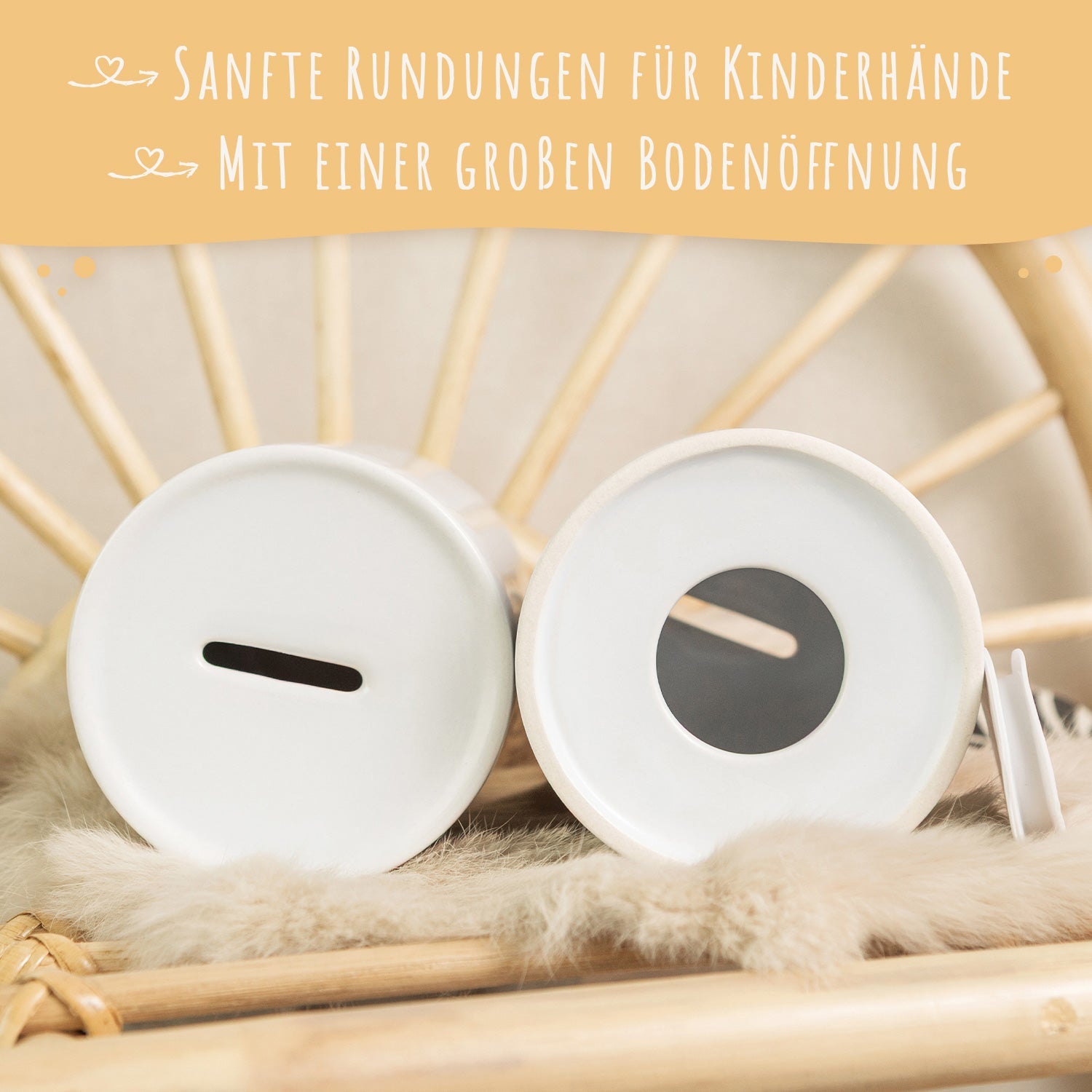 Spardose aus Keramik - Wald