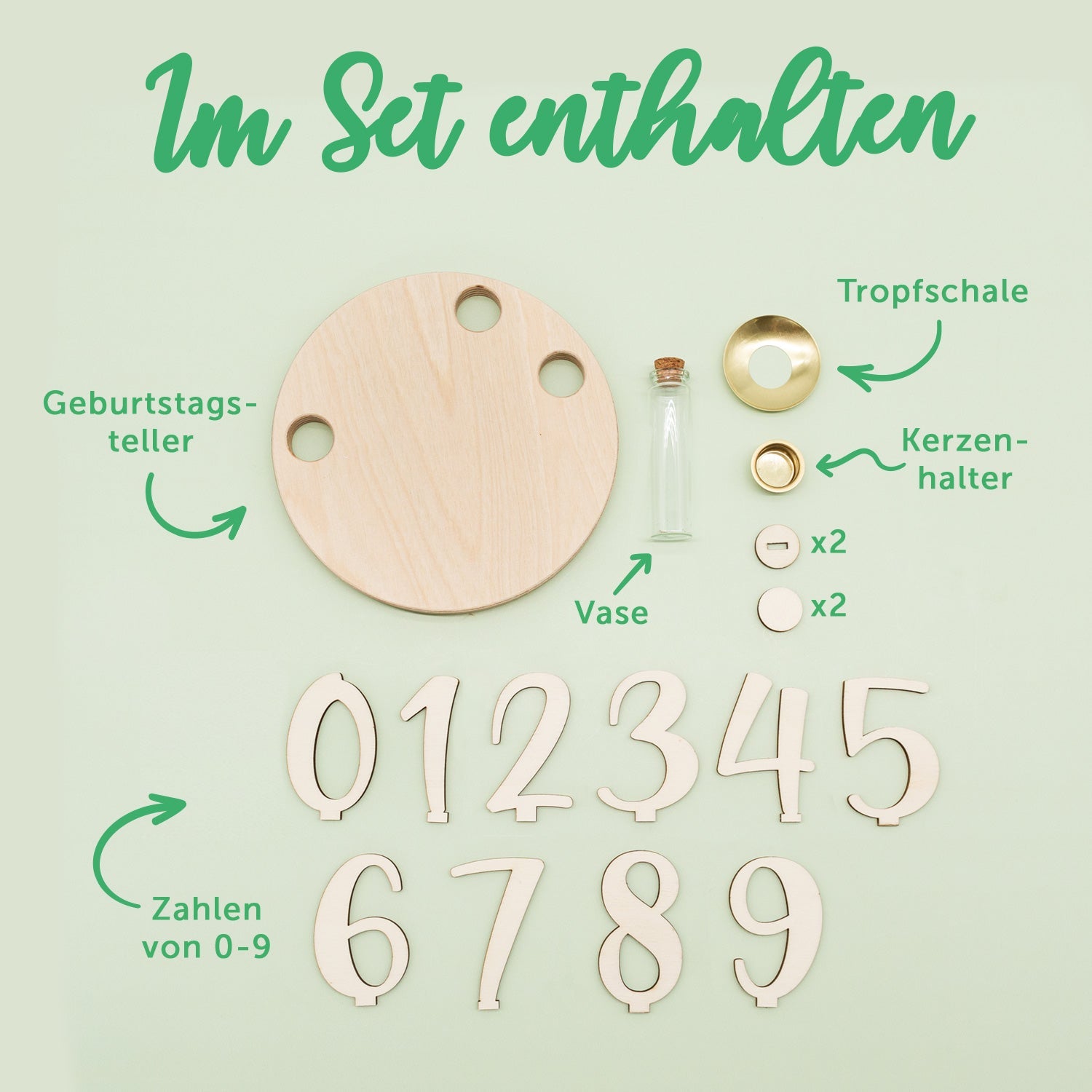 Bedruckter Geburtstagsteller für Kinder - Regenbogen