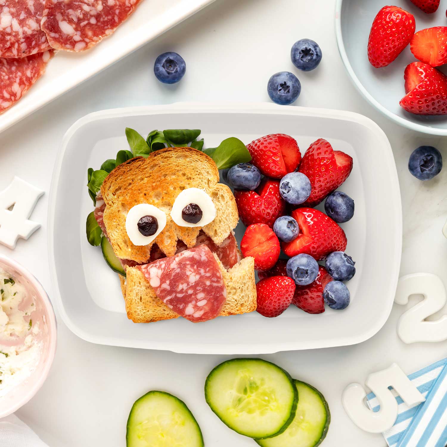 Bedruckte Lunchbox für Kinder - T-Rex
