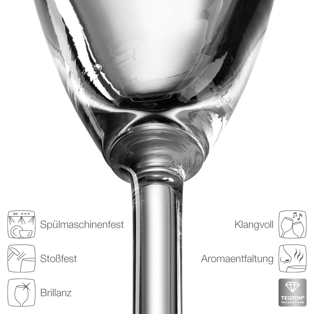 Leonardo Sektglas mit Gravur "Je t'aime"