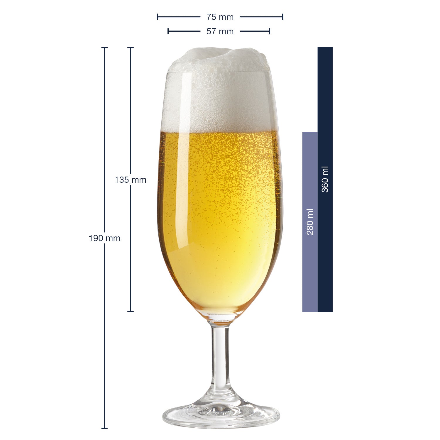 Leonardo Bierglas mit Gravur "Bester Papa der Welt V2"