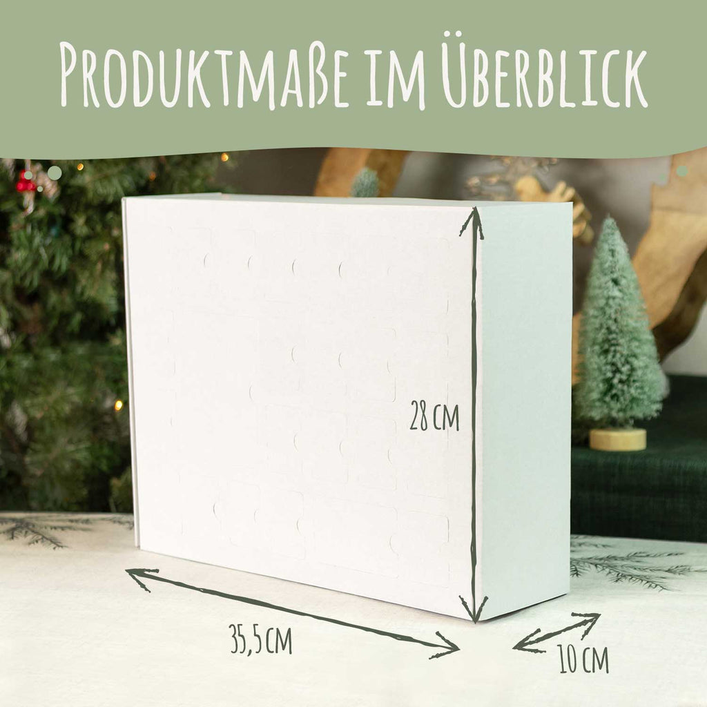 Personalisierter DIY Adventskalender mit Catmas Design zum selbst Befüllen