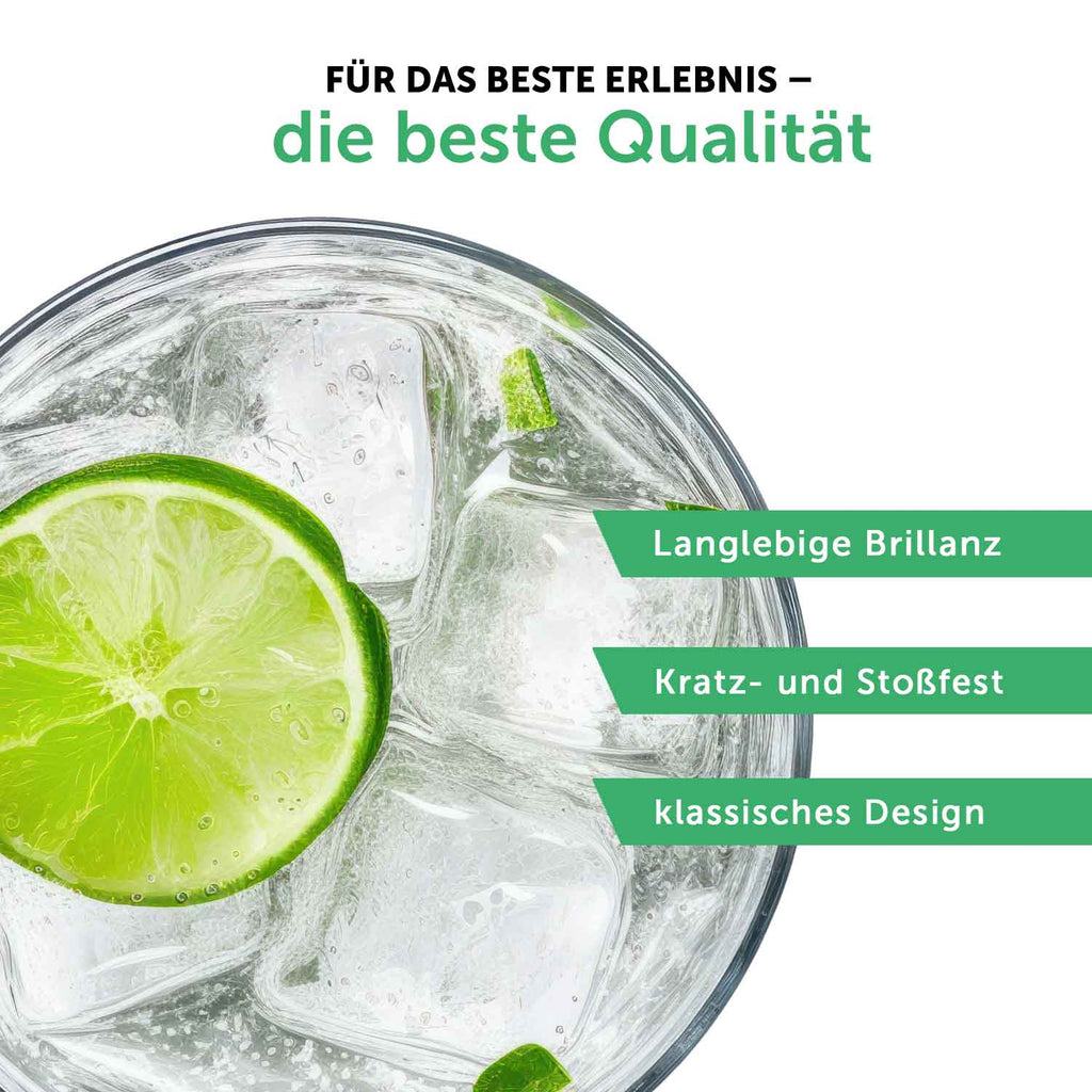 2er Set Montana GIN-Gläser "GIN für" mit Wunschnamen