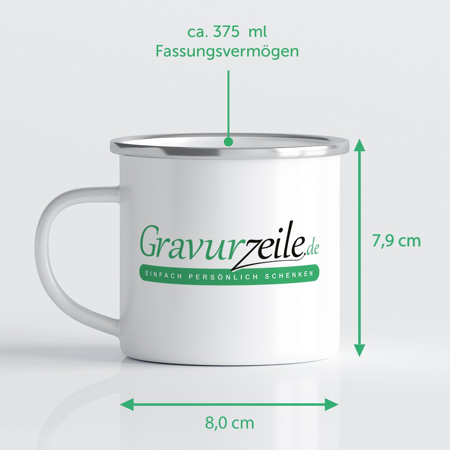 Emaille Tasse für Kinder - Schulkind - Personalisiert mit Namen & liebevollen Motiven