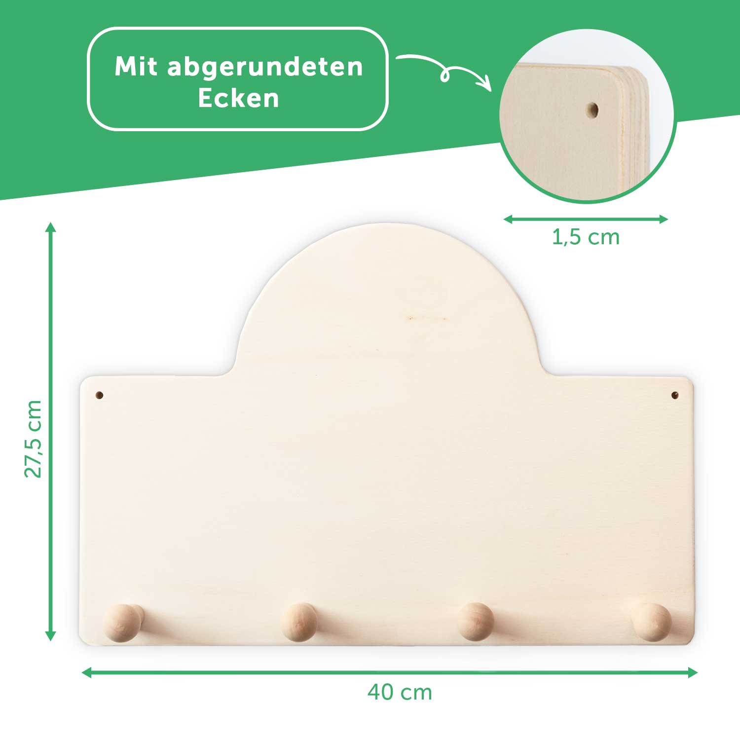 Garderobe fürs Kinderzimmer - Tiergruppe Safari