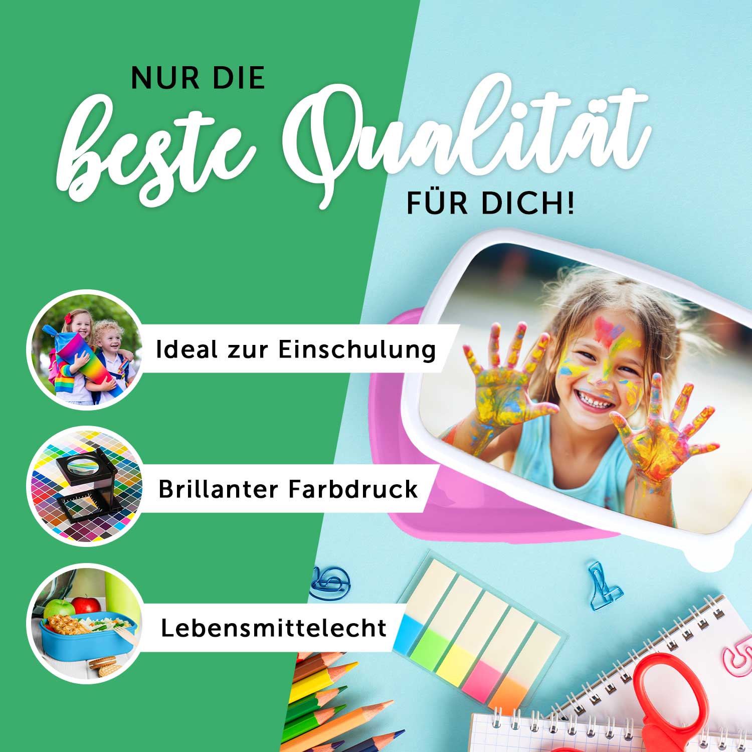 Bedruckte Lunchbox für Kinder - Raumschiff