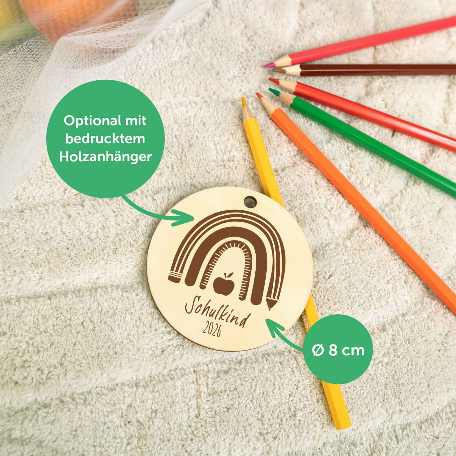 Bedruckte Schultüte mit Namen - Fußball