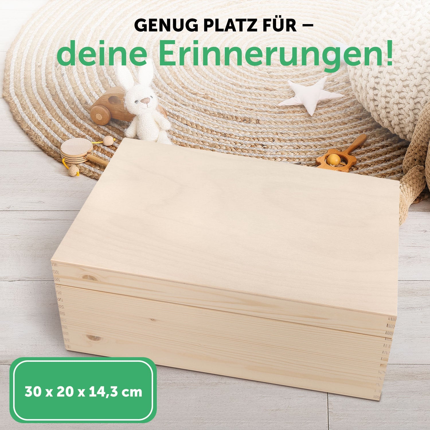 Bedruckte Erinnerungskiste zur Kommunion & Konfirmation - Bunte Fische