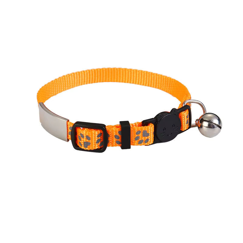 Katzenhalsband mit Name und Telefonnummer graviert