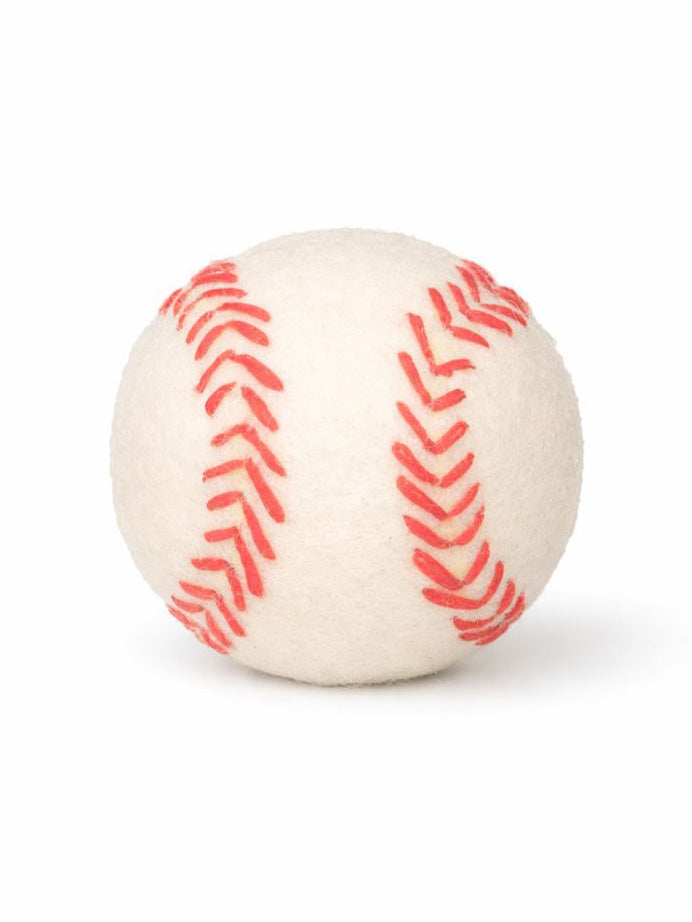 BUDDY. Hundespielzeug aus Schafwolle "Baseball"