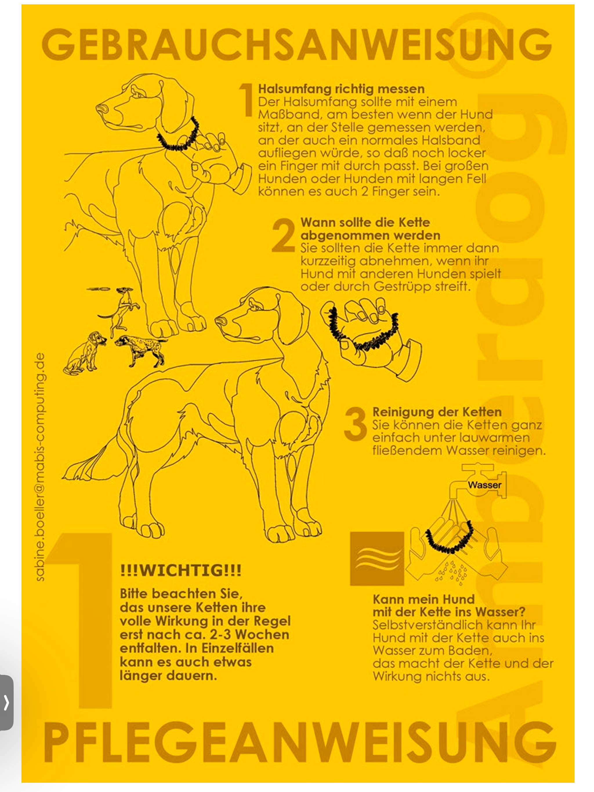 Hunde Bernsteinkette SuperFlex