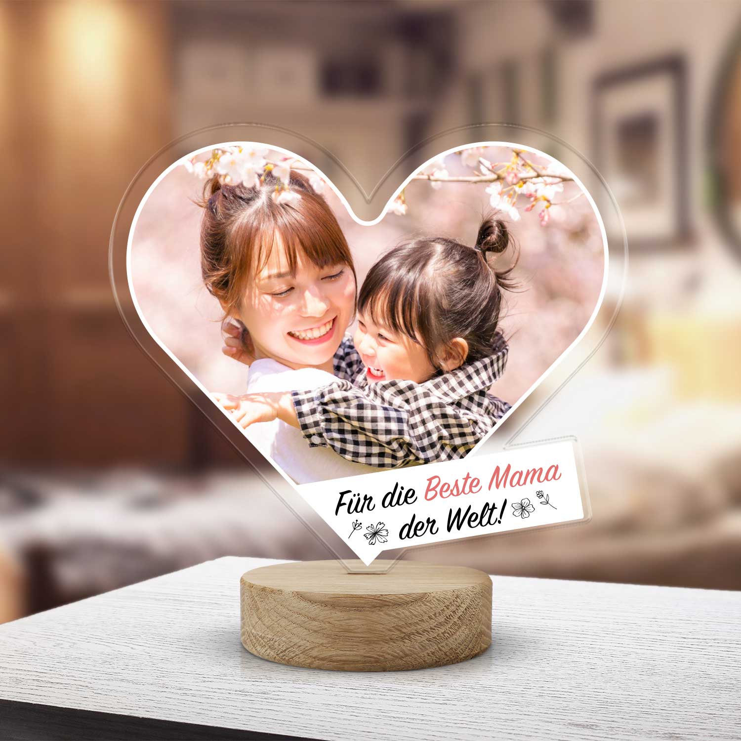 Fotogeschenk Für die Beste Mama der Welt aus Acrylglas