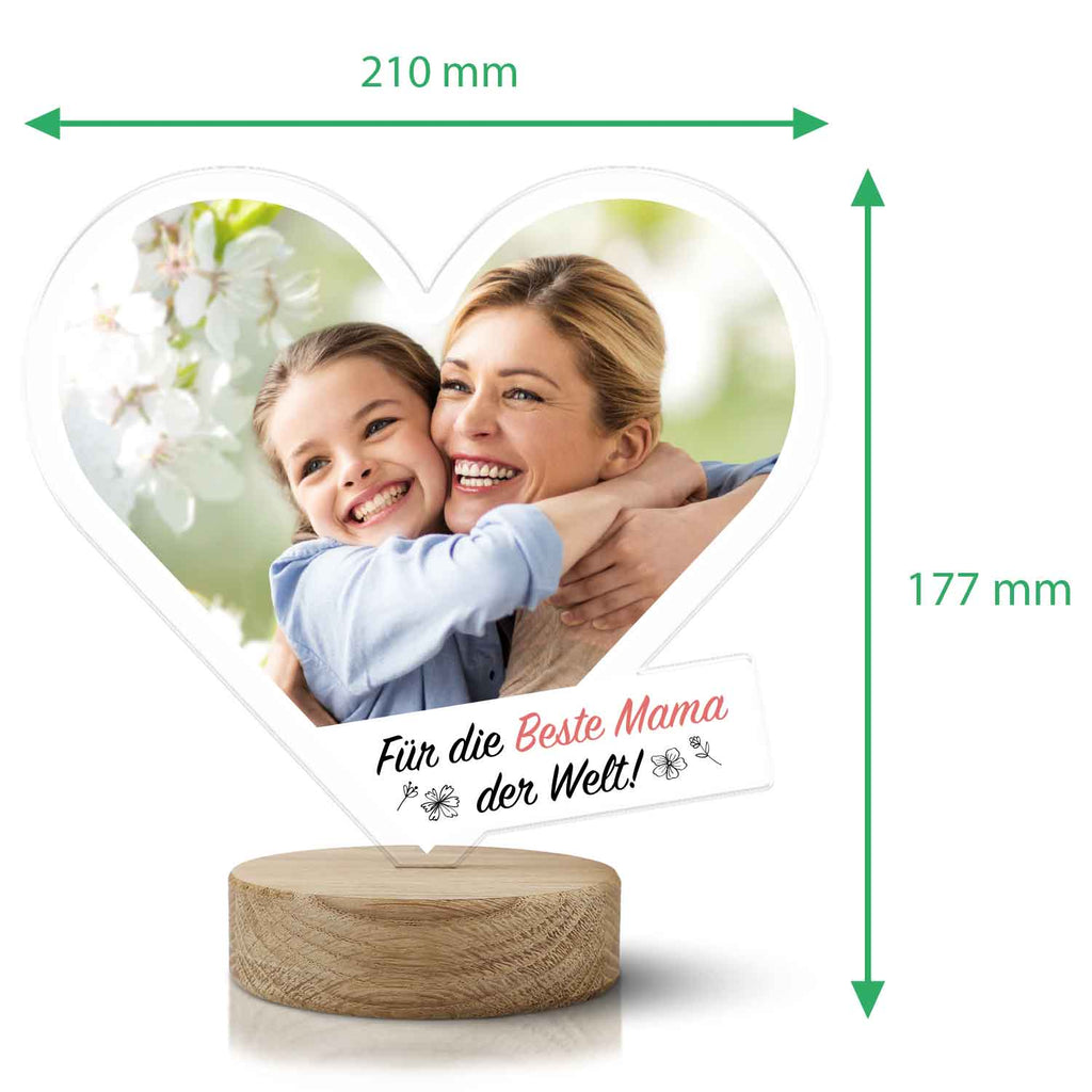 Fotogeschenk Für die Beste Mama der Welt aus Acrylglas