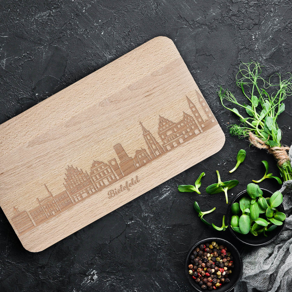 Frühstücksbrettchen Skyline Bielefeld