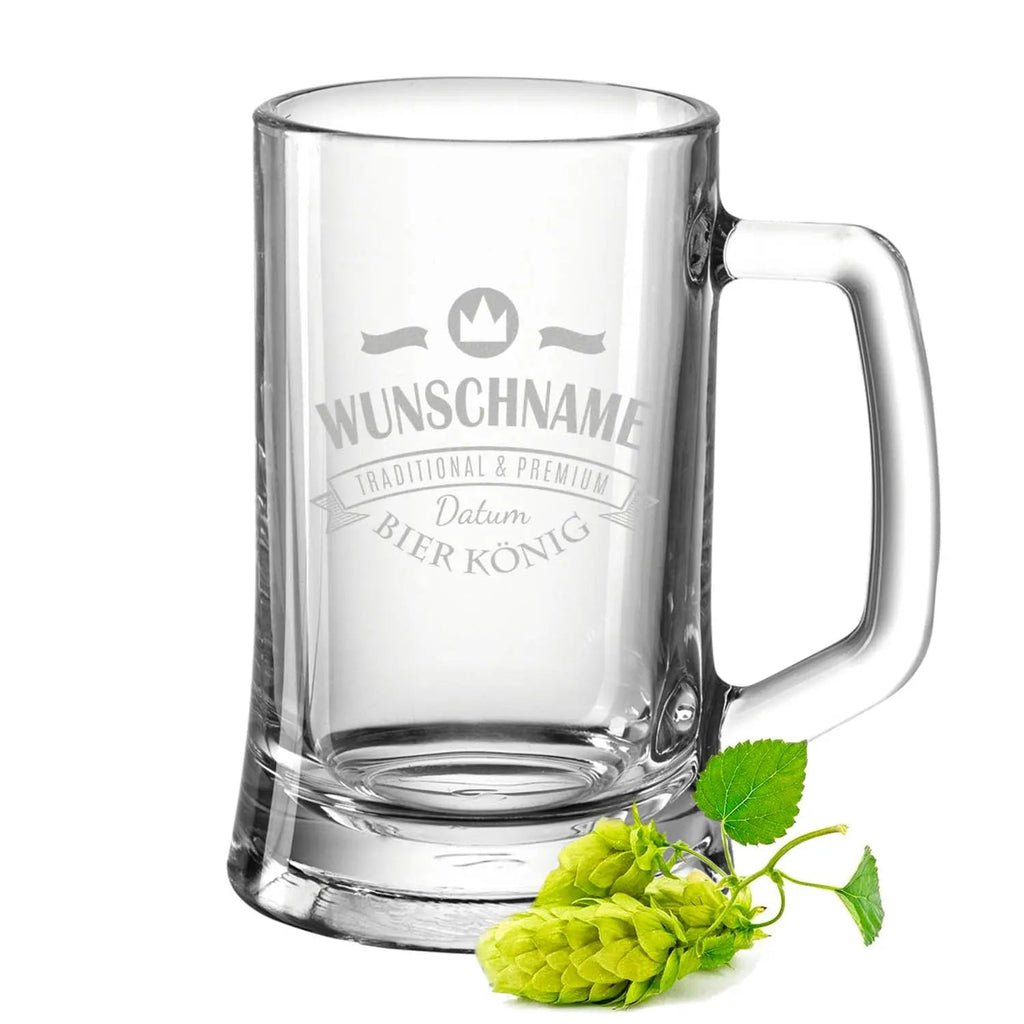 Montana Bierkrug mit Gravur "Bierkönig"