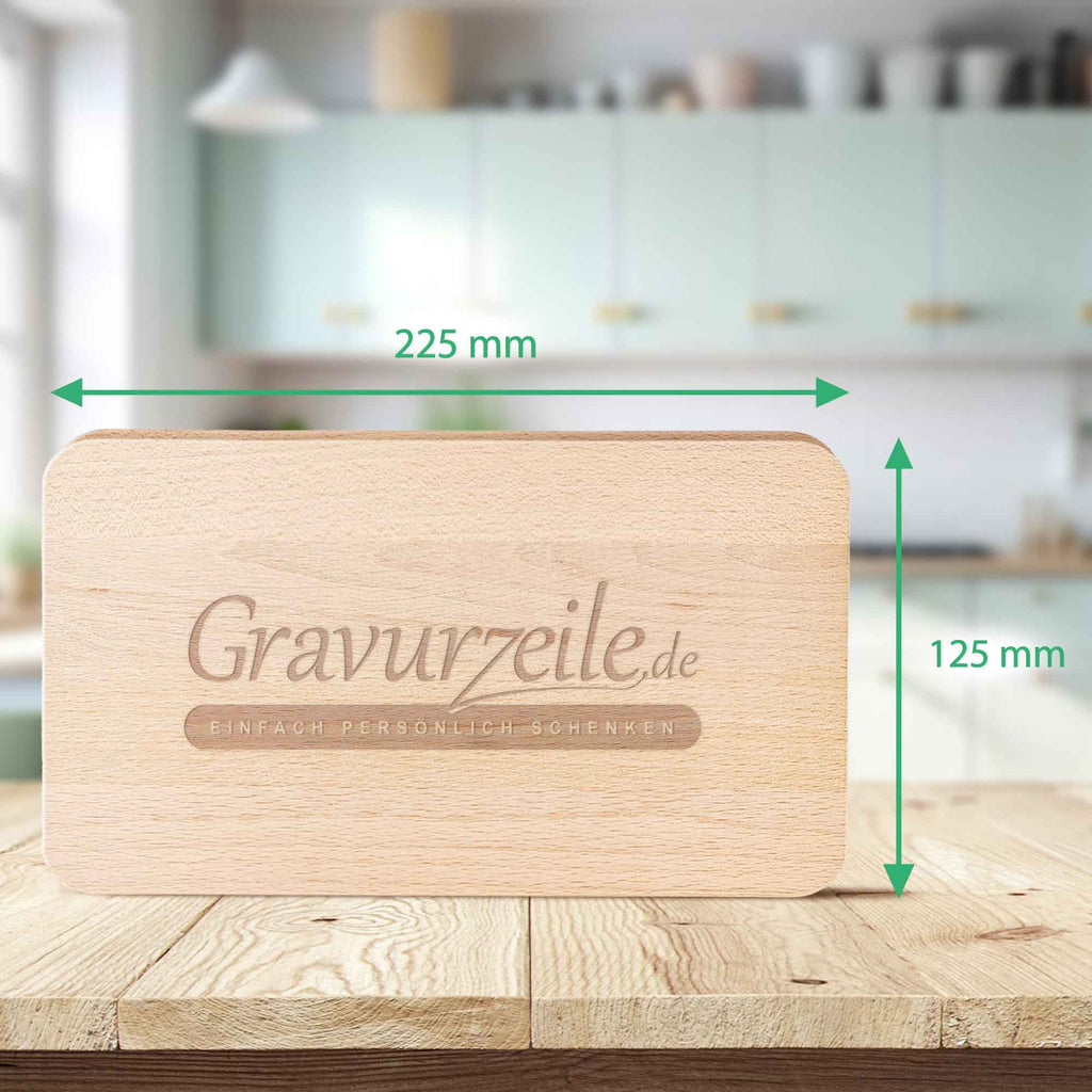 Frühstücksbrettchen aus Holz mit Gravur - Hello Winter - Personalisiert mit Name - Weihnachtsdeko