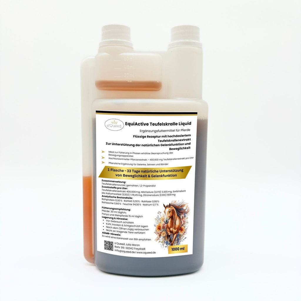 EquiActive Teufelskralle Liquid – Teufelskralle Pferd flüssig 1000 ml