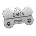 Personalisierte Hundemarke Knochenform – Individuell gravierte Metallmarke für Hunde & Katzen – Robustes Material, verschiedene Größen & Farben