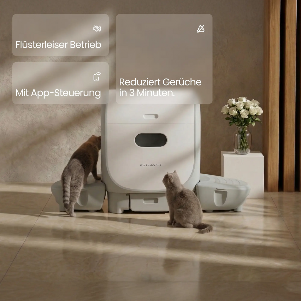 Jupiter Pro - XXL Selbstreinigende Katzentoilette