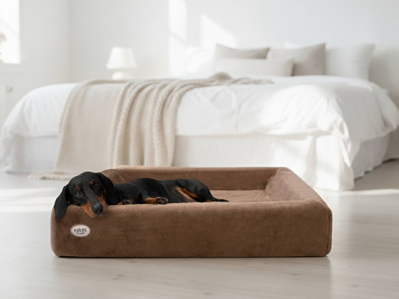 Hundebett KUDDE Kuschelfell (vegan)