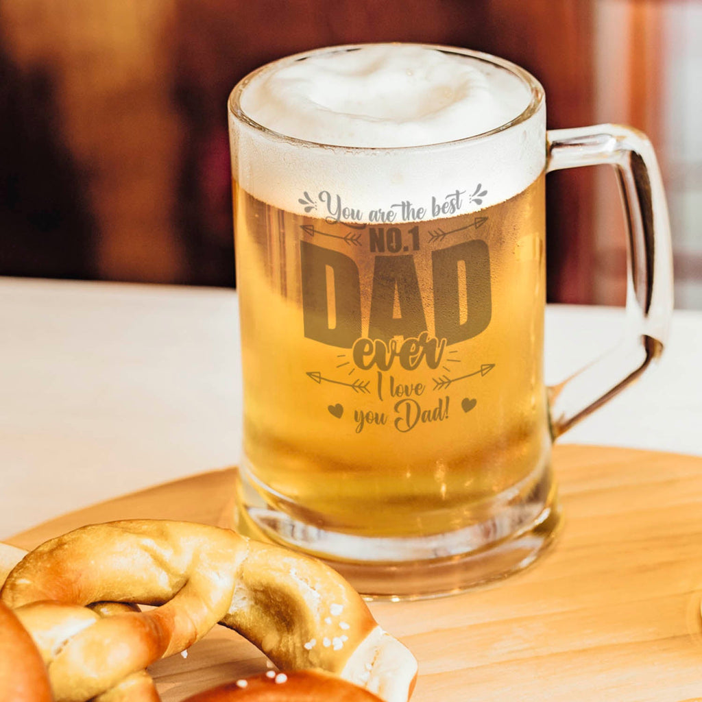 Montana Bierkrug mit Gravur "No.1 Dad"