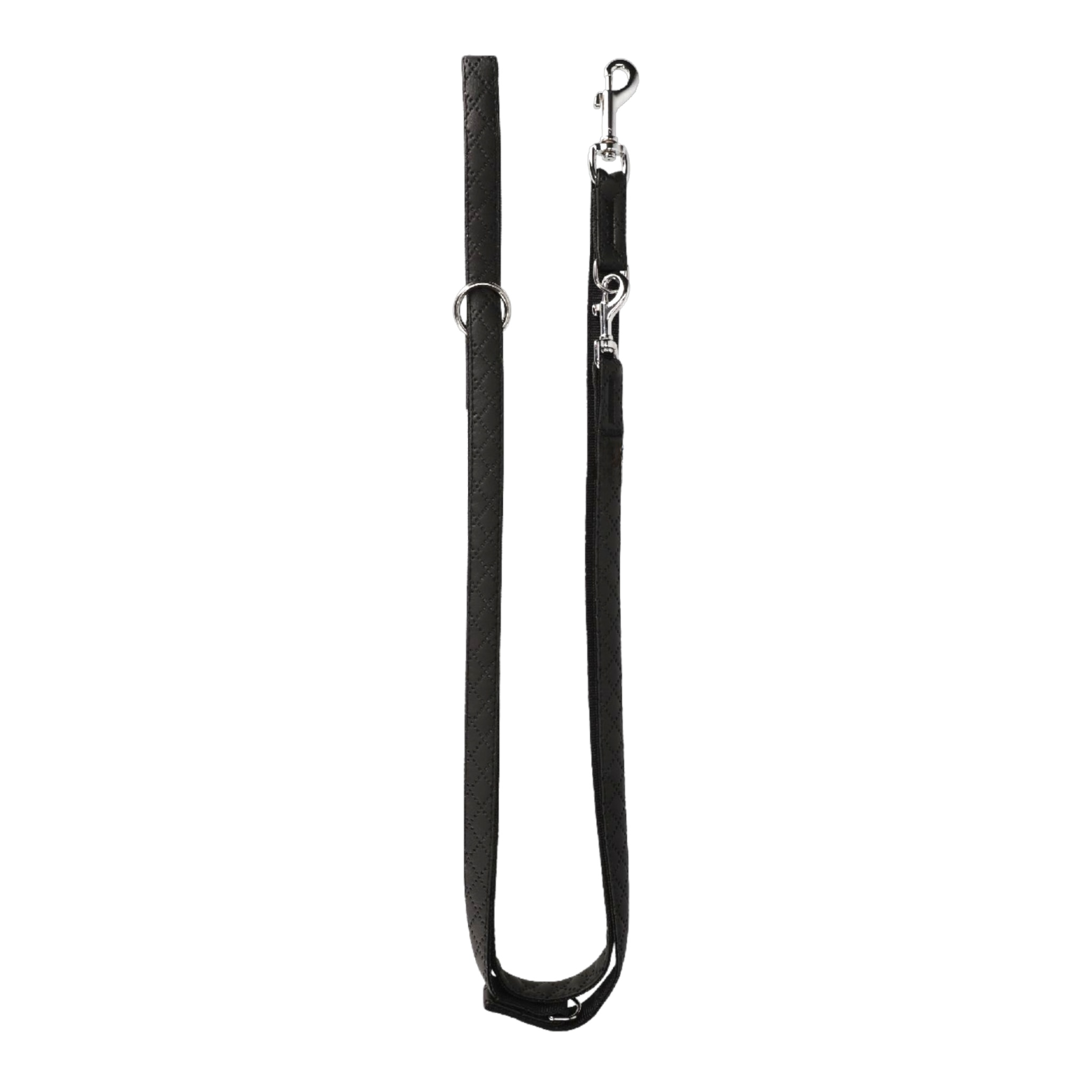 Halsband Schwarz Aus Nylon Längenverstellbar Im Rautendesign