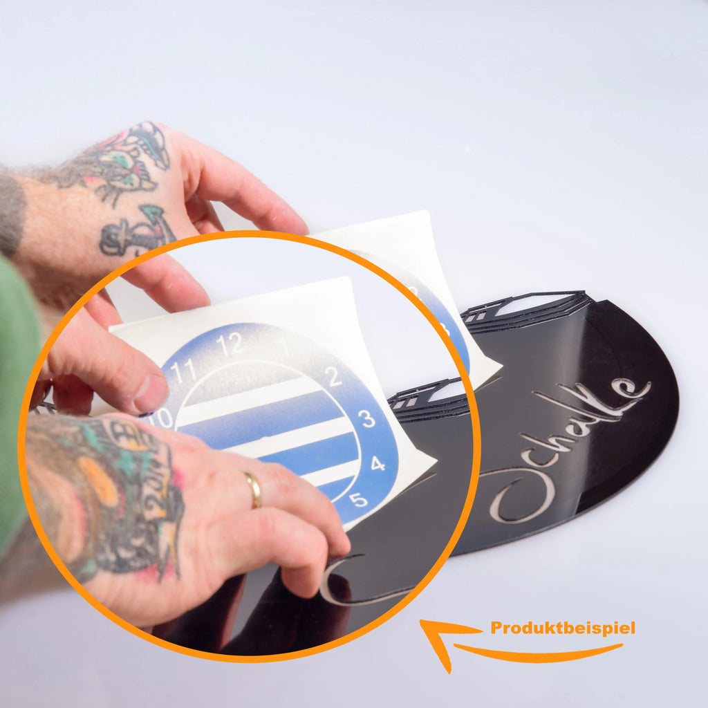 Fussball Wanduhr aus Vinyl Vereinsliebe Berlin