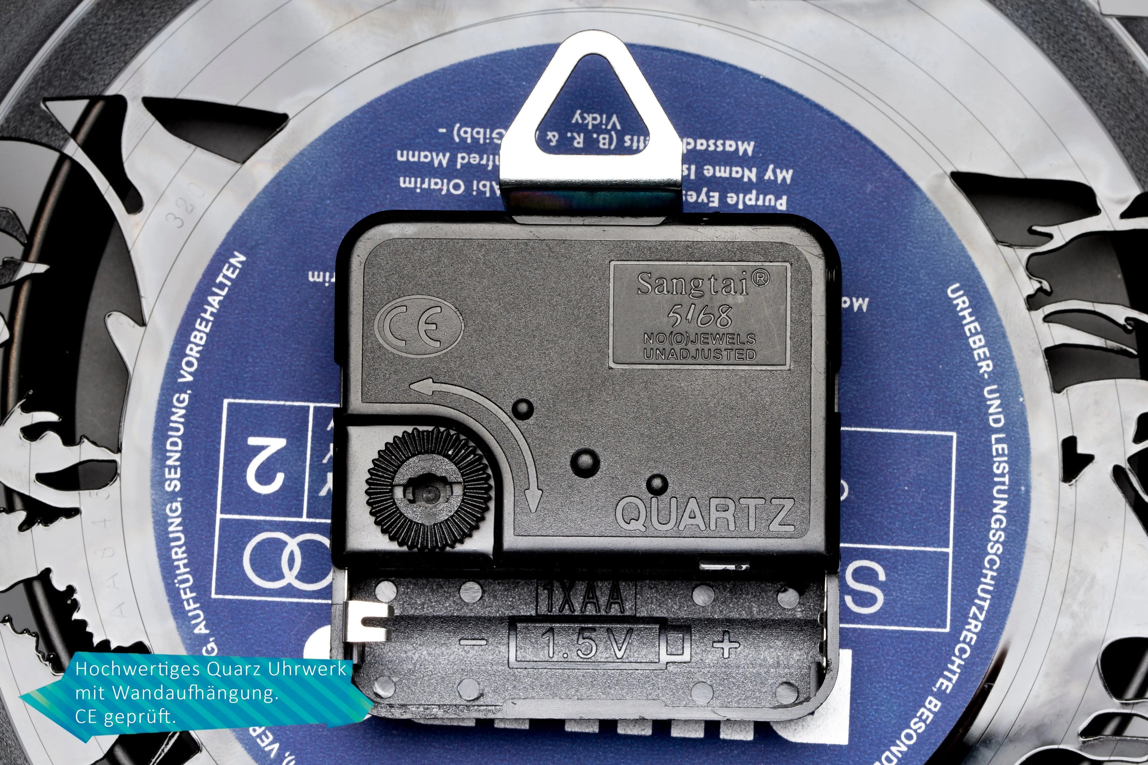 Fussball Wanduhr aus Vinyl Vereinsliebe Duisburg