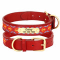 Sehr hochwertiges Hundehalsband mit Namen, Textilinlay und Gravur