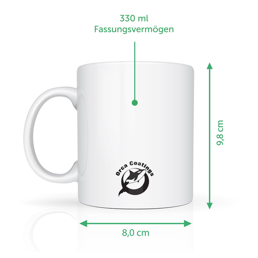 Bedruckte Tasse mit Spruch Nimm dir Zeit