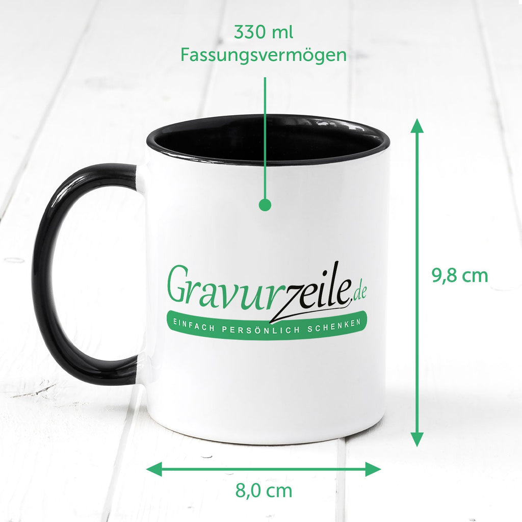 Bedruckte Tasse mit Weihnachtsmotiv - Winterfuchs