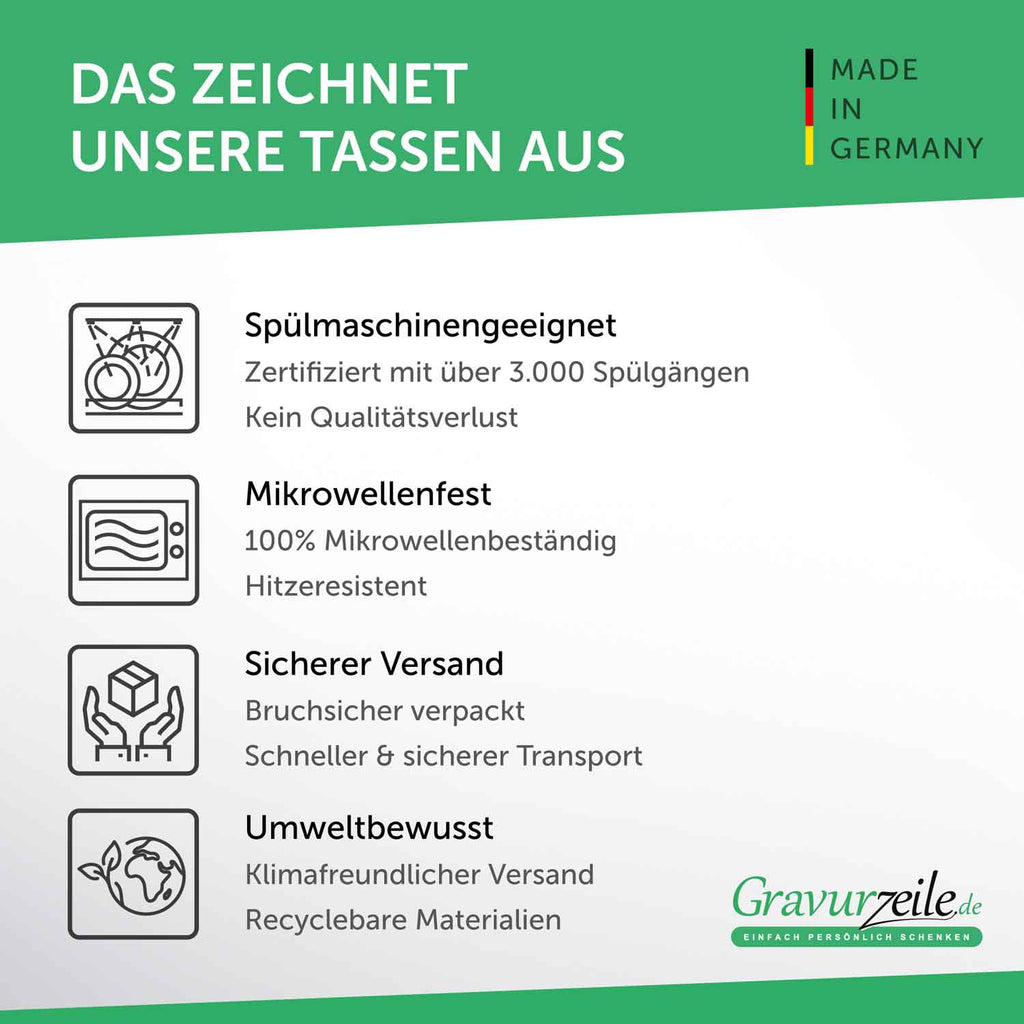 Bedruckte Tasse mit Spruch Lieblingskollegin